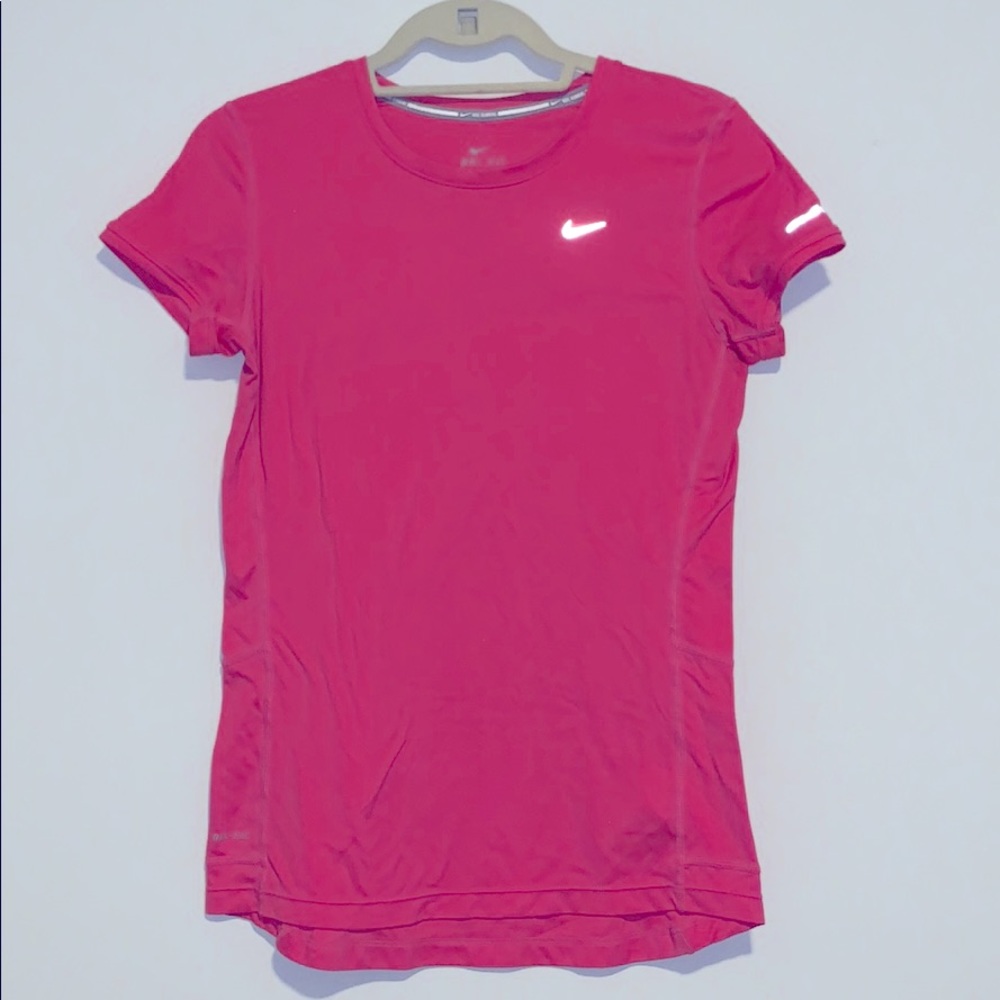 Nike Miler Dri Fit running shirt— orange
